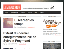 Tablet Screenshot of jem-musique.ch